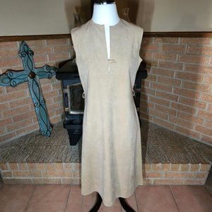 Vintage Skinner Ultra Suede Dress Made in U.S.A. Union Tag